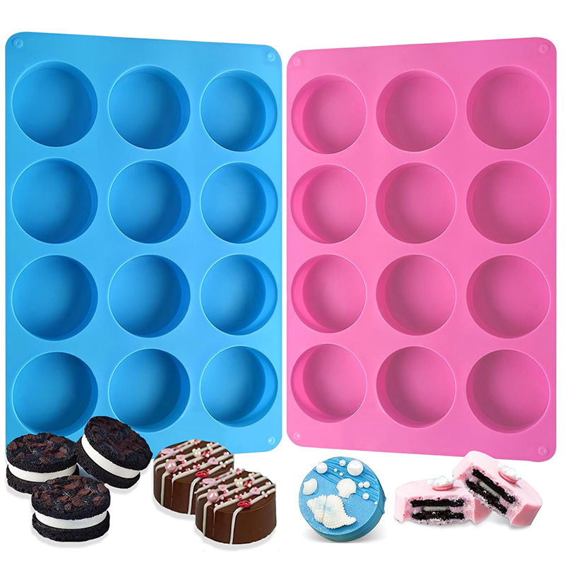 Eco Soap - Moldes de Silicone Redondos com 12