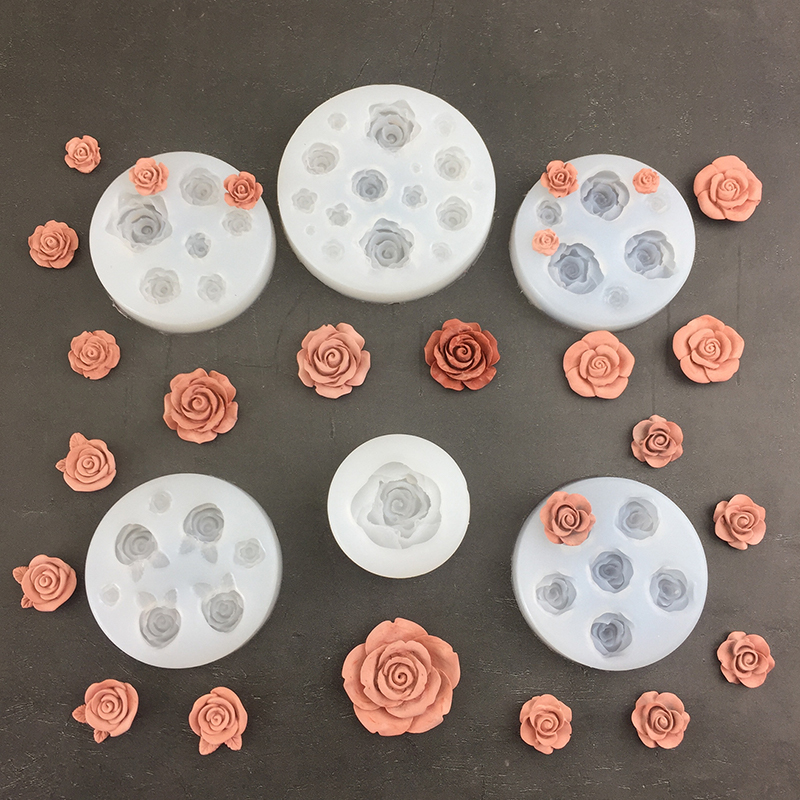 Eco Soap - 3D Rose Flower Shape Silicone Moldes,