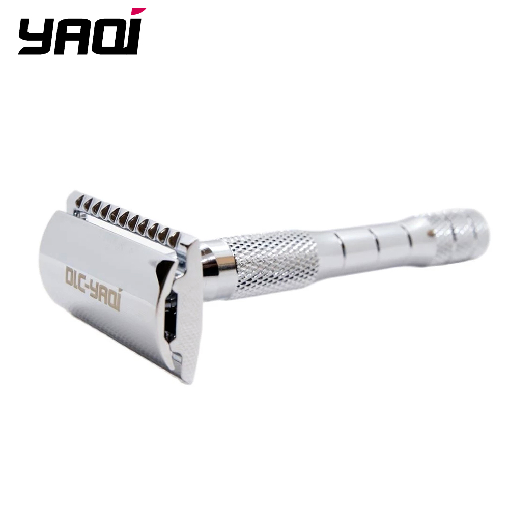 Safety Razor Handle - Yaqi Orion Chrome Color Barbear Molhado