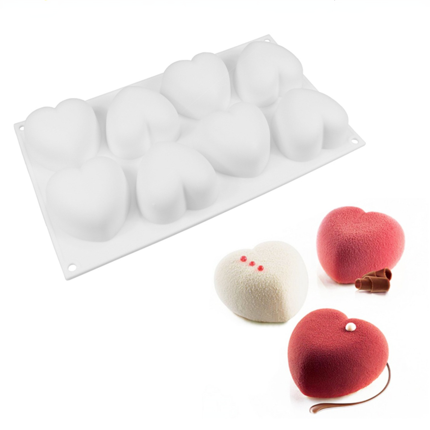 Eco Soap - Amor coração silicone sabão molde artesanal
