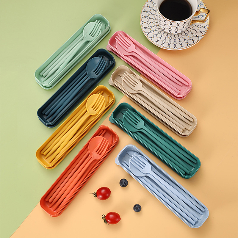 Reusable Straw - Conjunto de Utensílios Portáteis com Caixa,
