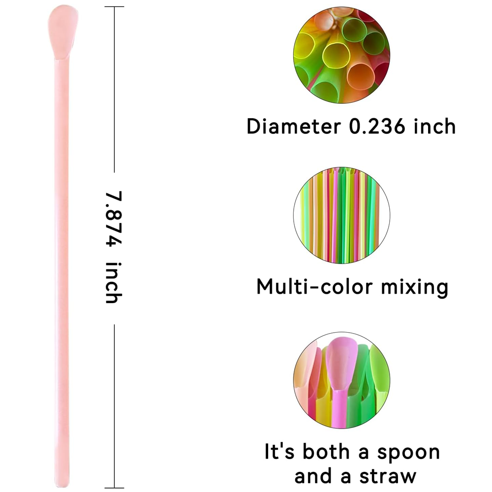 100-2000 unidades de colheres  - Reusable Straw avaliação e preço