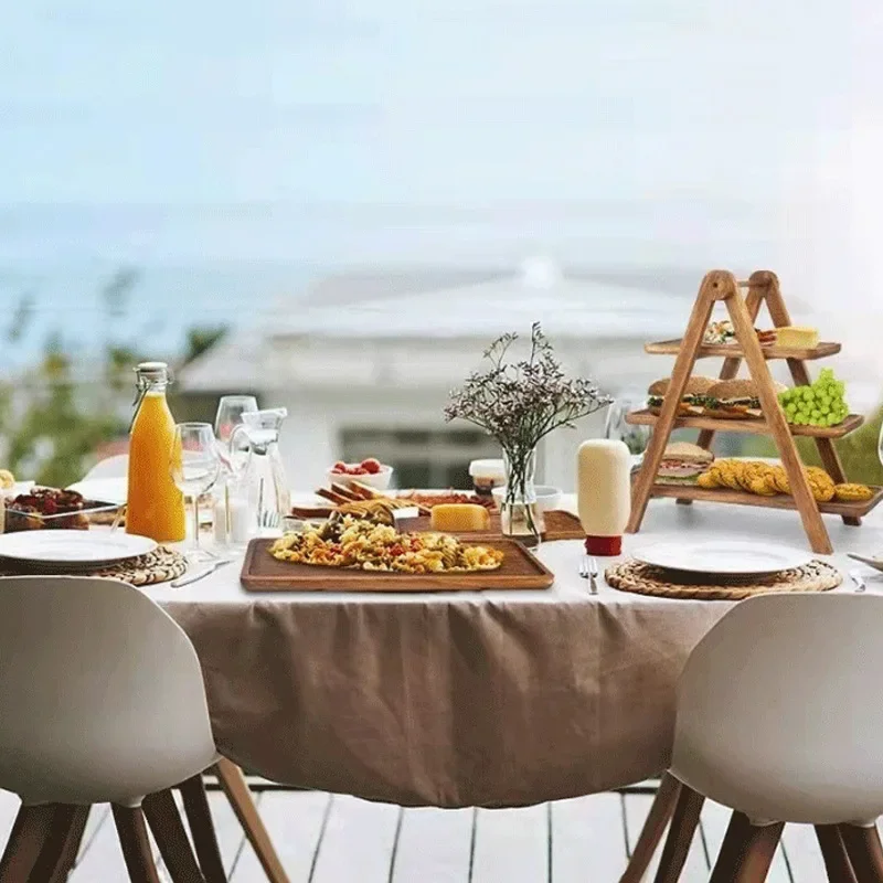 Bandeja de Servir de 3 Níveis  - Bamboo Cutlery avaliação e preço