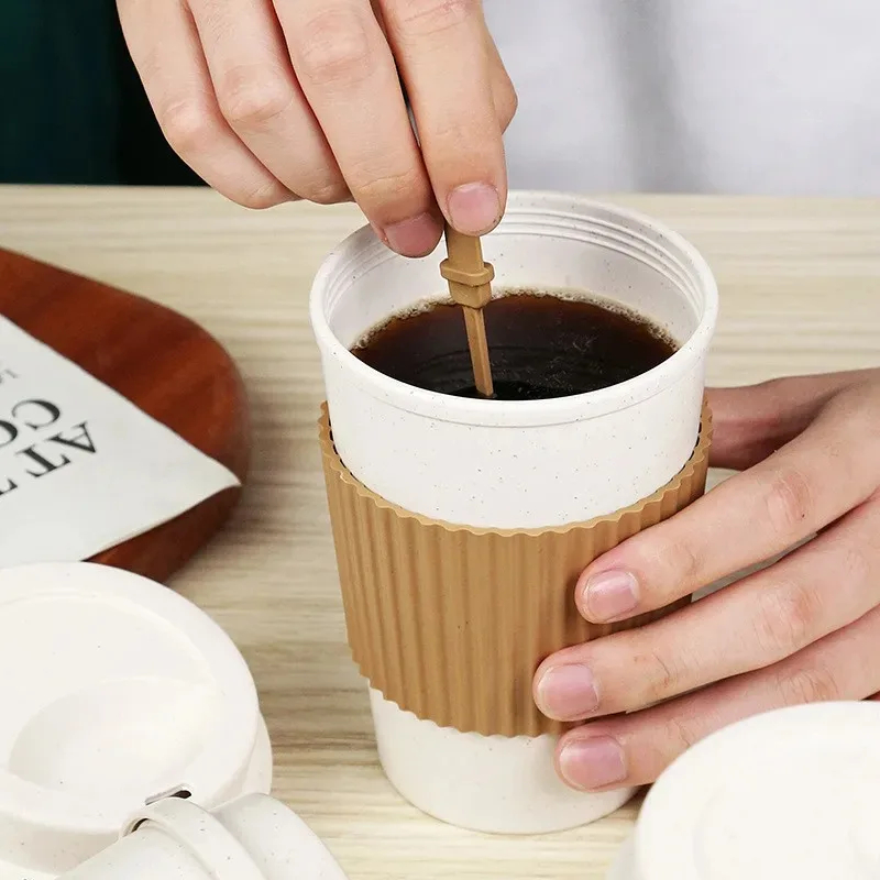Copos de café portáteis com ta - Reusable Straw avaliação e preço
