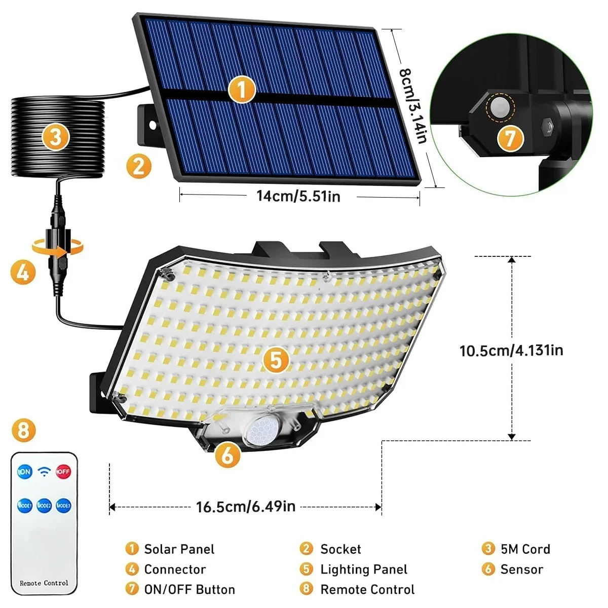 Luzes Solares Externas 234LED  - Solar Garden Light avaliação e preço
