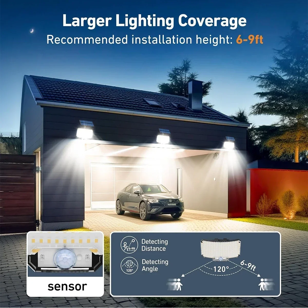 Luzes Solares Externas 234LED  - Solar Garden Light avaliação e preço