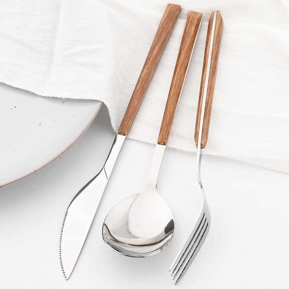 16/24/30 pçs de aço inoxidável - Bamboo Cutlery avaliação e preço