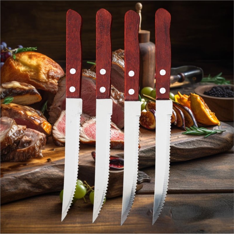 1-20 pçs faca de bife de aço i - Bamboo Cutlery avaliação e preço