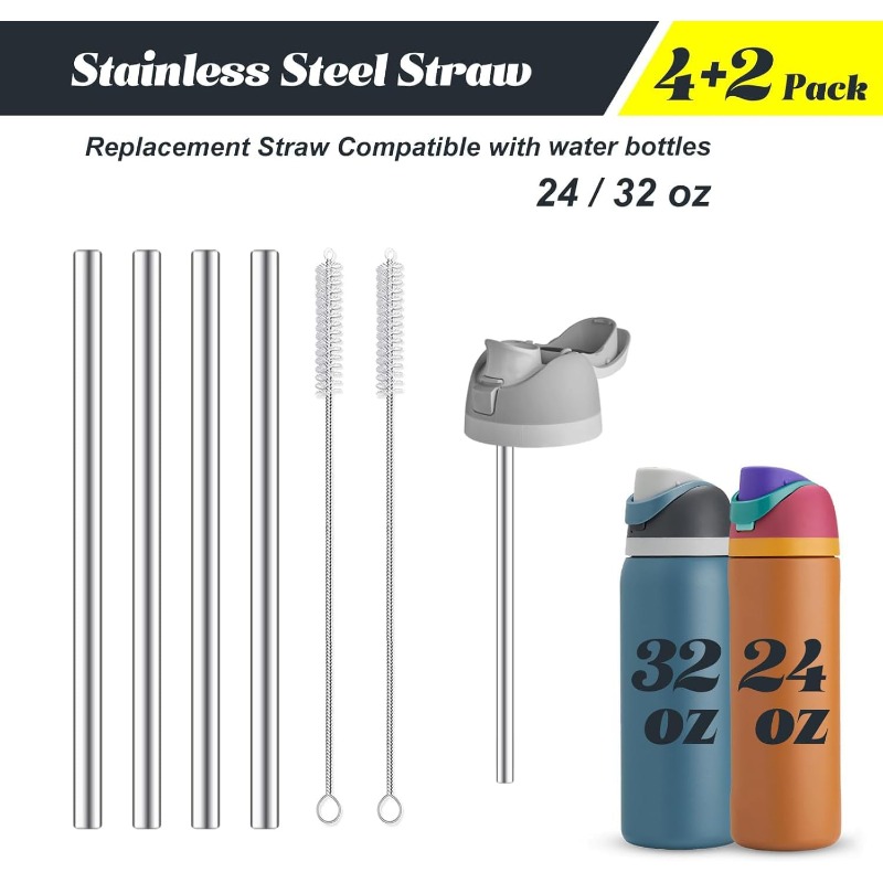 Canudo de Metal Substituto par - Reusable Straw avaliação e preço