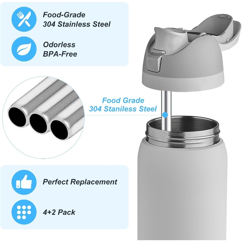 Canudo de Metal Substituto par - Reusable Straw avaliação e preço