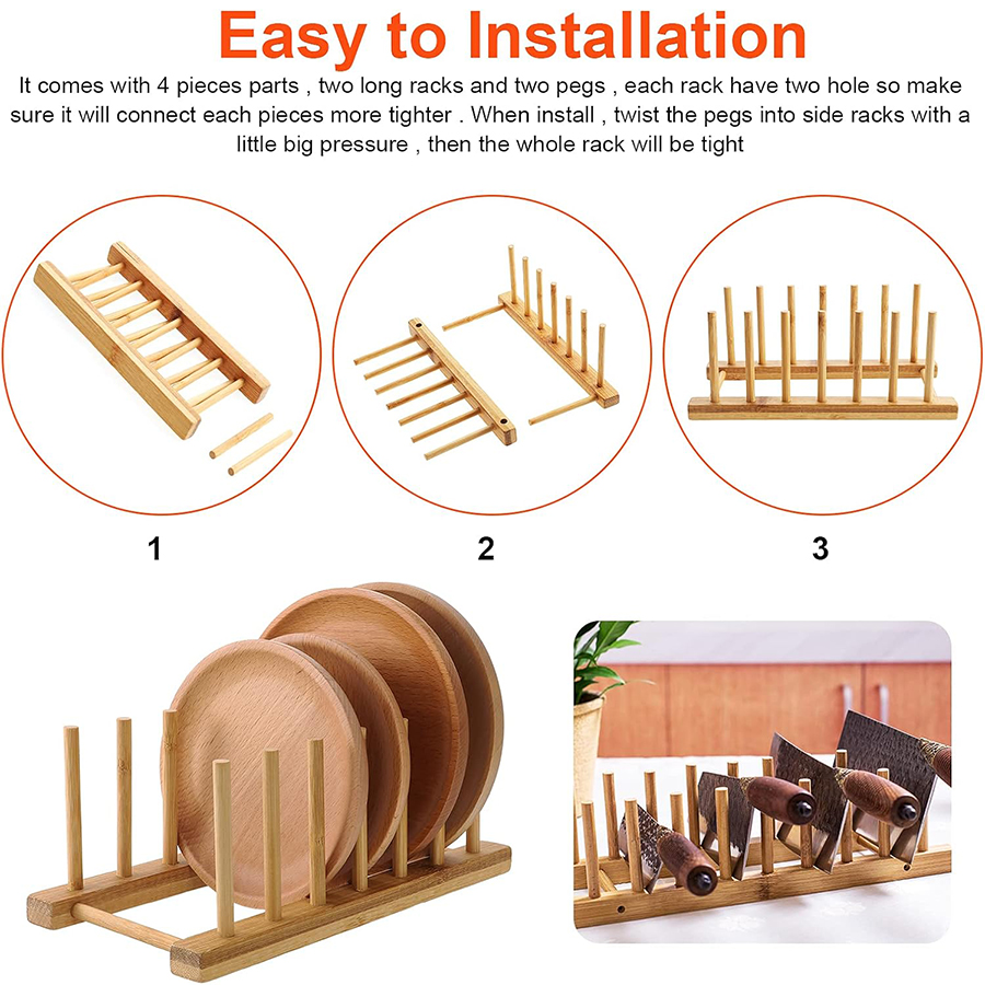 1 pces/2 pces cremalheira de p - Bamboo Cutlery avaliação e preço