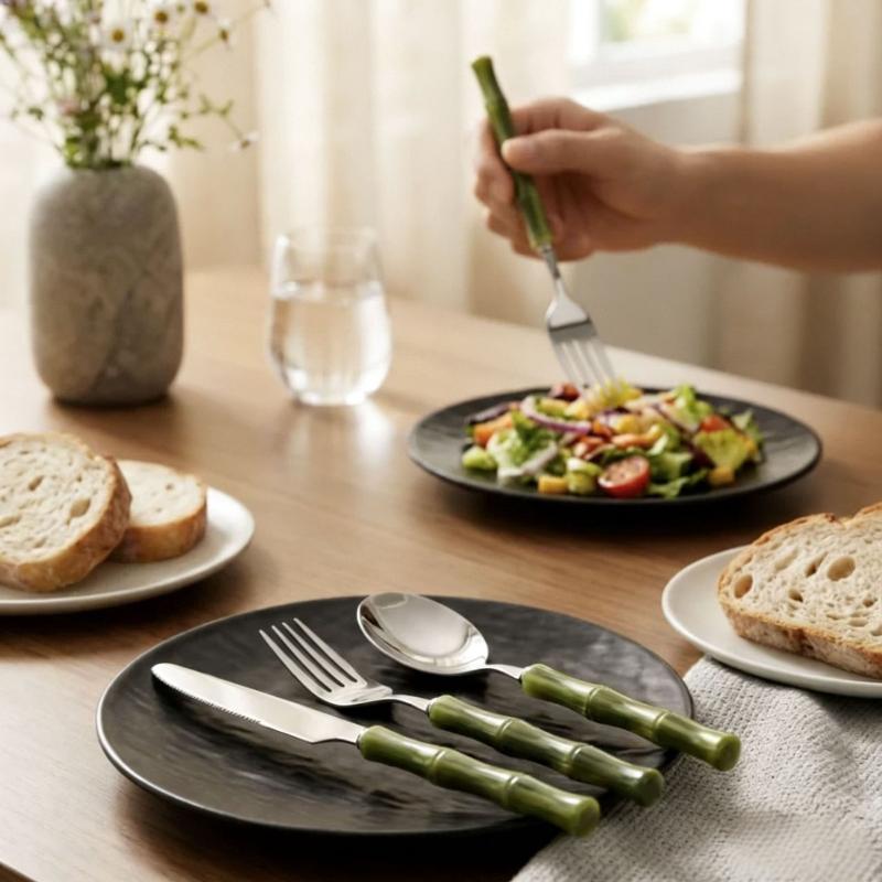 Talheres de Acrílico com Cabo  - Bamboo Cutlery avaliação e preço