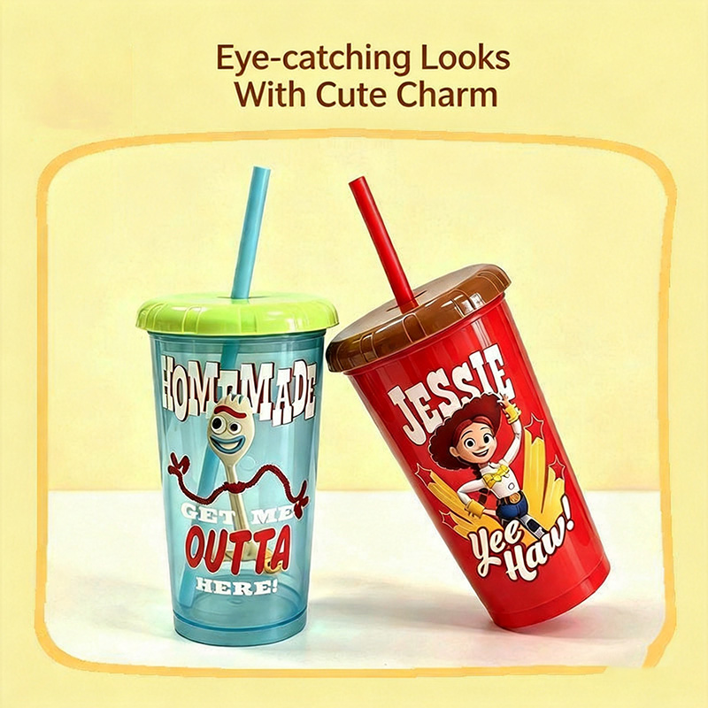 Copos de Plástico Toy Story 5, - Reusable Straw avaliação e preço