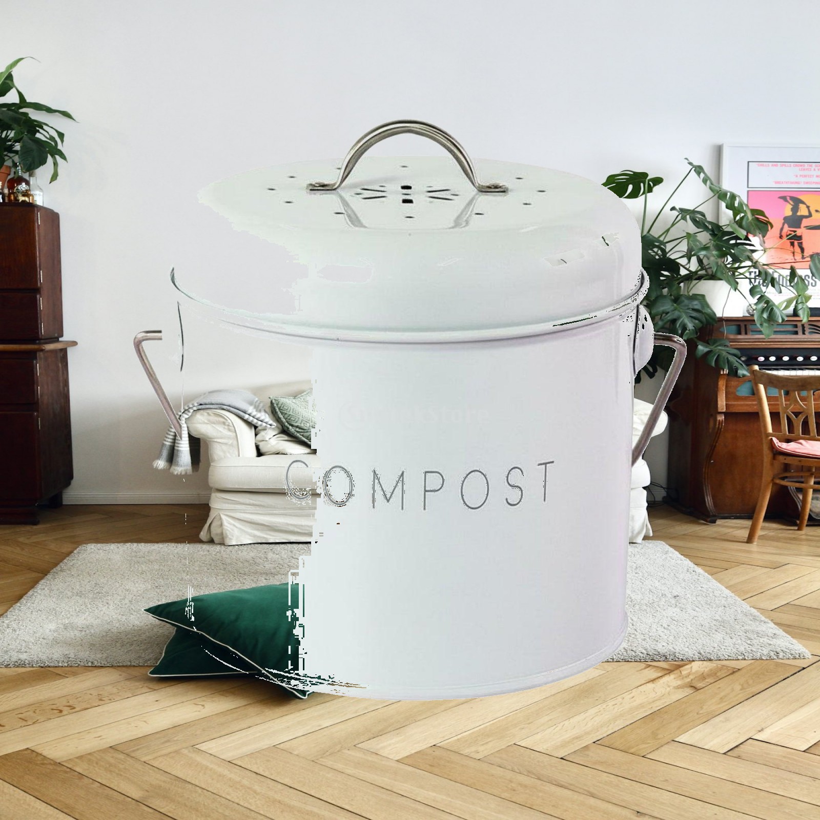 Lixeira de Mesa para Cozinha,  - Compost Bin avaliação e preço